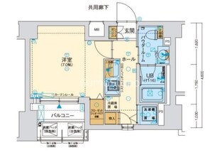 ファーストフィオーレ阿波座アクアの物件間取画像